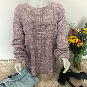 5/$25 DEAL!CROFT & BARROW. LIKE NEW SWEATER PURPLE